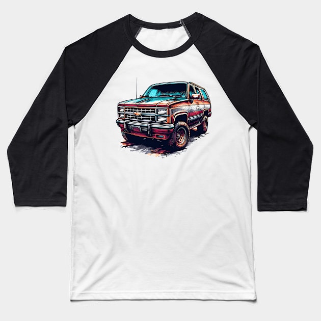 Chevrolet Astro Baseball T-Shirt by Vehicles-Art